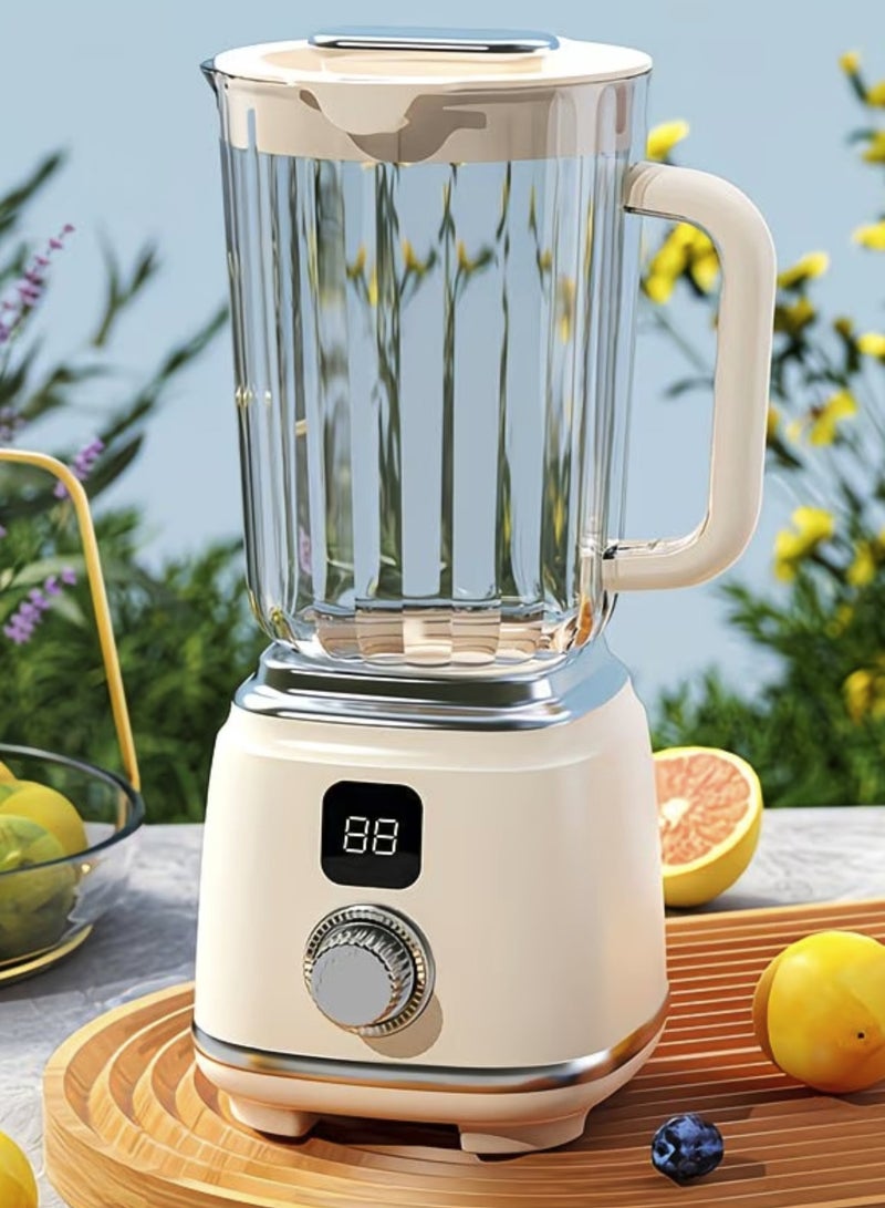 Yuwell Rechargeable Citrus Juicer With LED Display 600ML Portable Electric Juicer, Knob Control USB Juicer Blender 50W Dual Speed Fast & Slow, 3000mAh Battery Fruit & Vegetable Juicer Machine for Orange Lemon Kitchen Home Appliance White - Image 3
